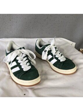 Adidas Originals Campus Shoes Mens Size 7 Green Suede Low Top Sneaker H03472